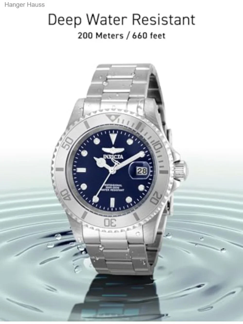 Men's Pro Diver Stainless Steel Watch 40mm Japanese Quartz 200m Water Resistant